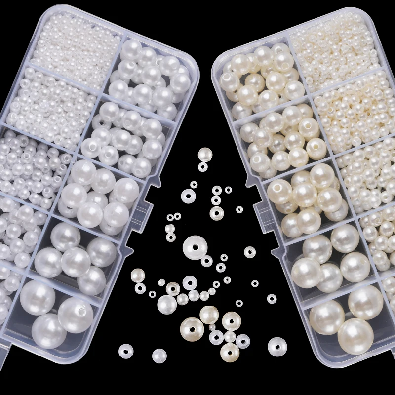 Resin Crafts Diy - 800pcs Artificial Faux Pearl Resin Beads