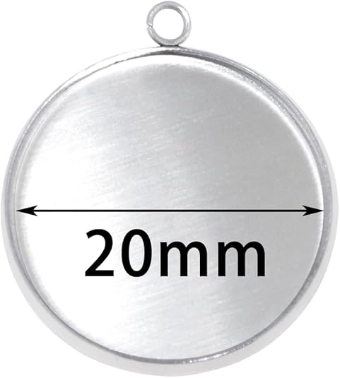 20 Pieces Stainless Steel Roun - огляд і ціна Resin Crafts Diy