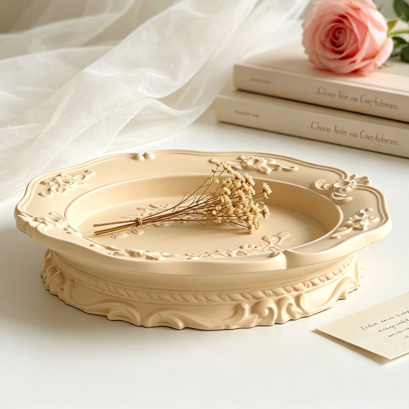 Elegant Vintage Baroque Lace S - огляд і ціна Coaster Mold Round