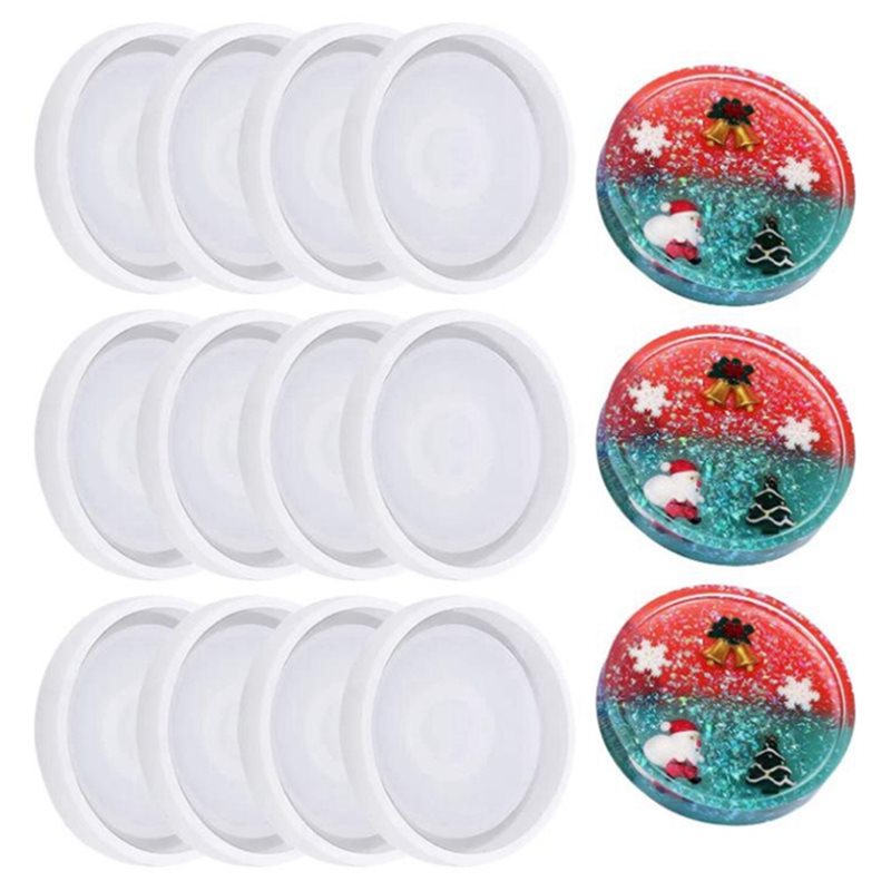 75STO-36 Pack DIY Round Silico - огляд і ціна Coaster Mold Round