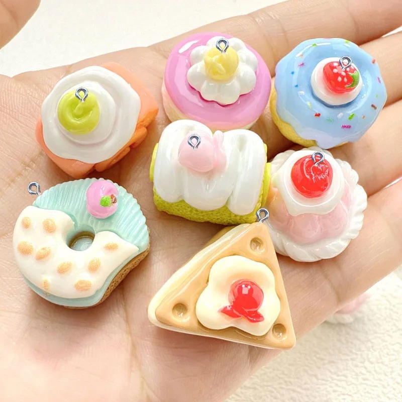 10Pcs Mini Simulated Cute Cake - огляд і ціна Resin Craft Supplies