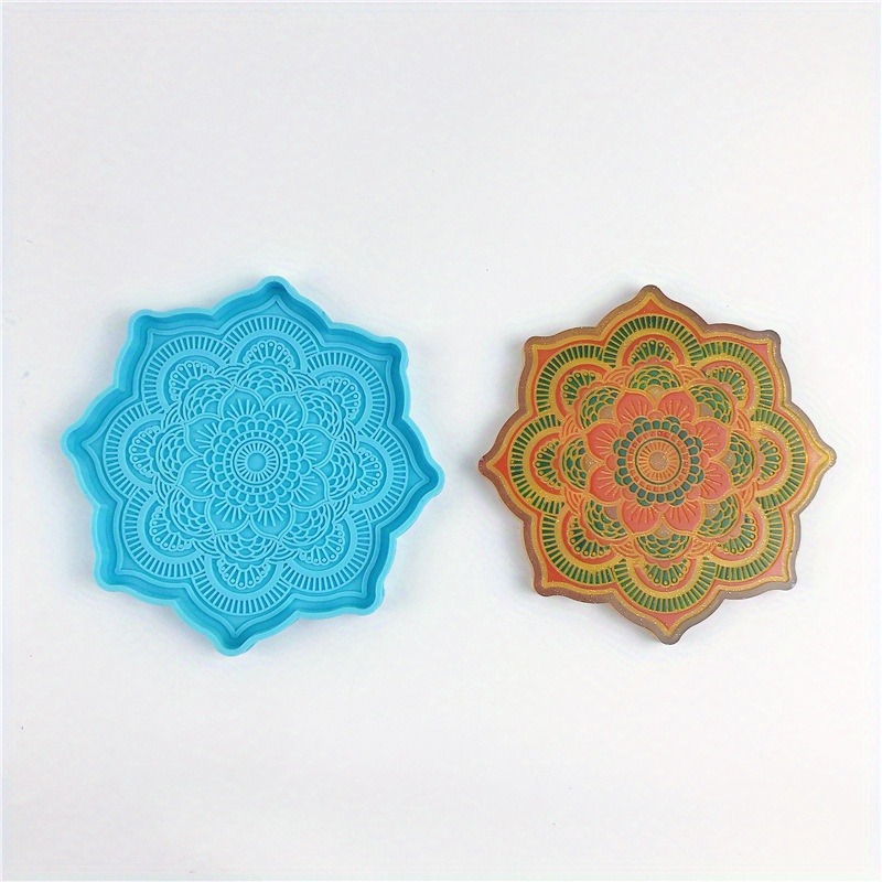 Mandala Coaster Silicone Mold  - огляд і ціна Resin Craft Ideas