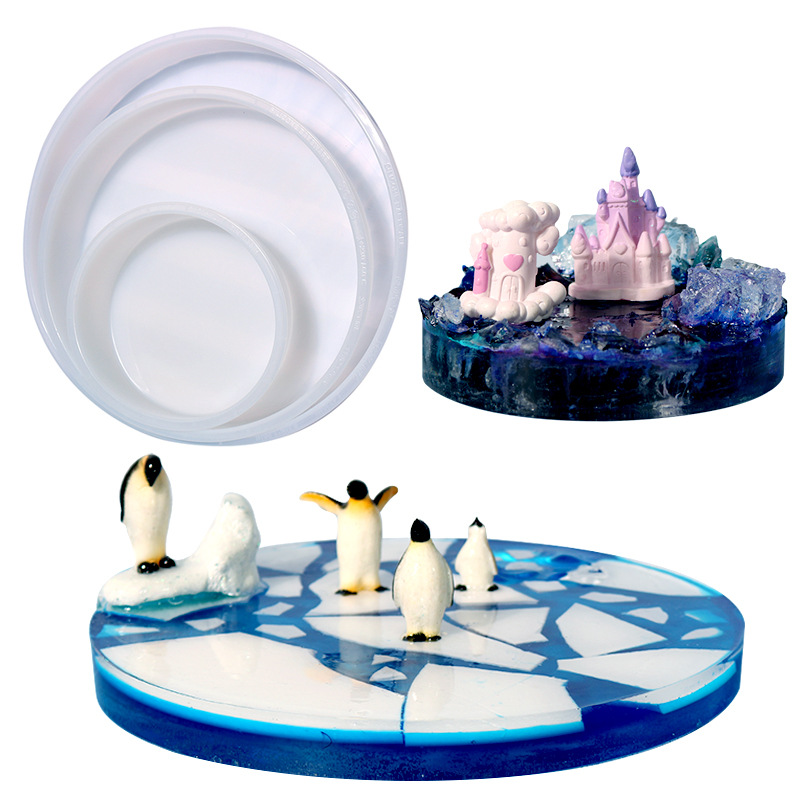 Large Round Tray UV Resin Mold - огляд і ціна Coaster Mold Round