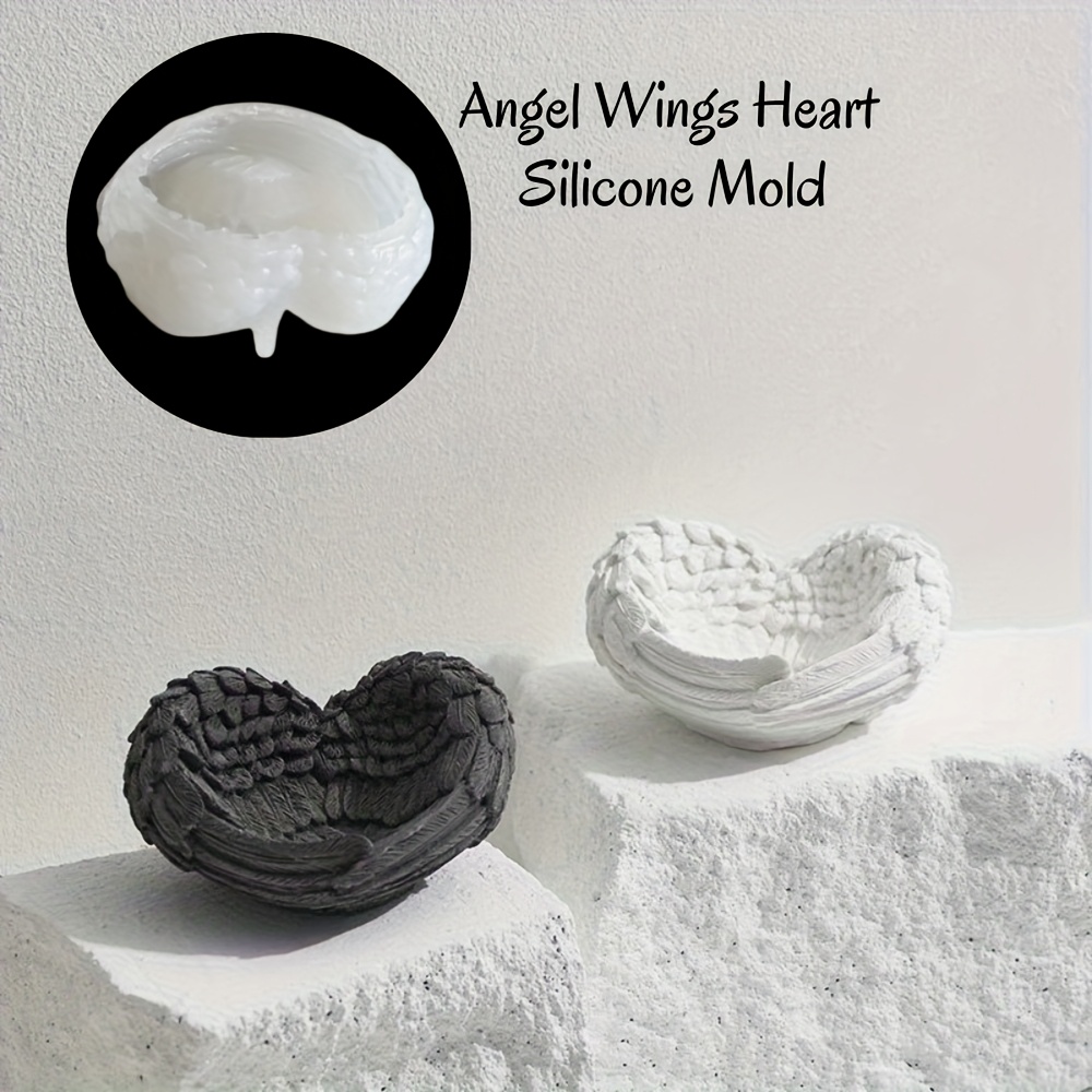 1pc Angel Wing Heart Silicone  - огляд і ціна Resin Craft Ideas